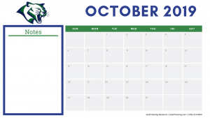 October Planning Calendar